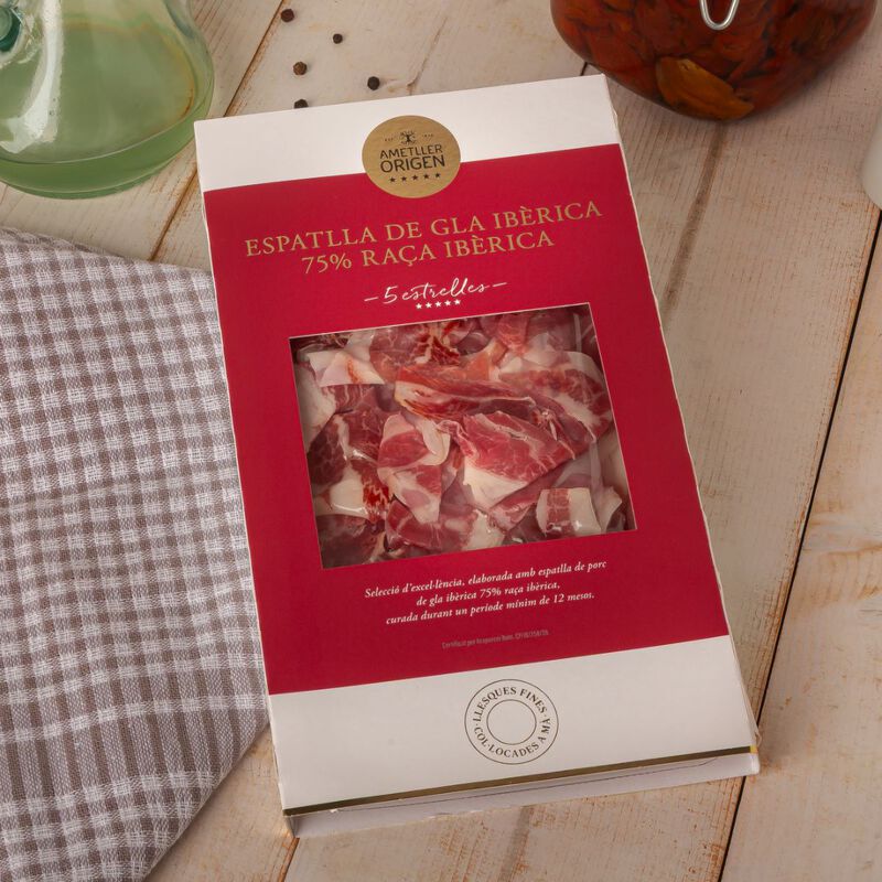 Espatlla 75% ibèric glà Ametller Origen 80g 
