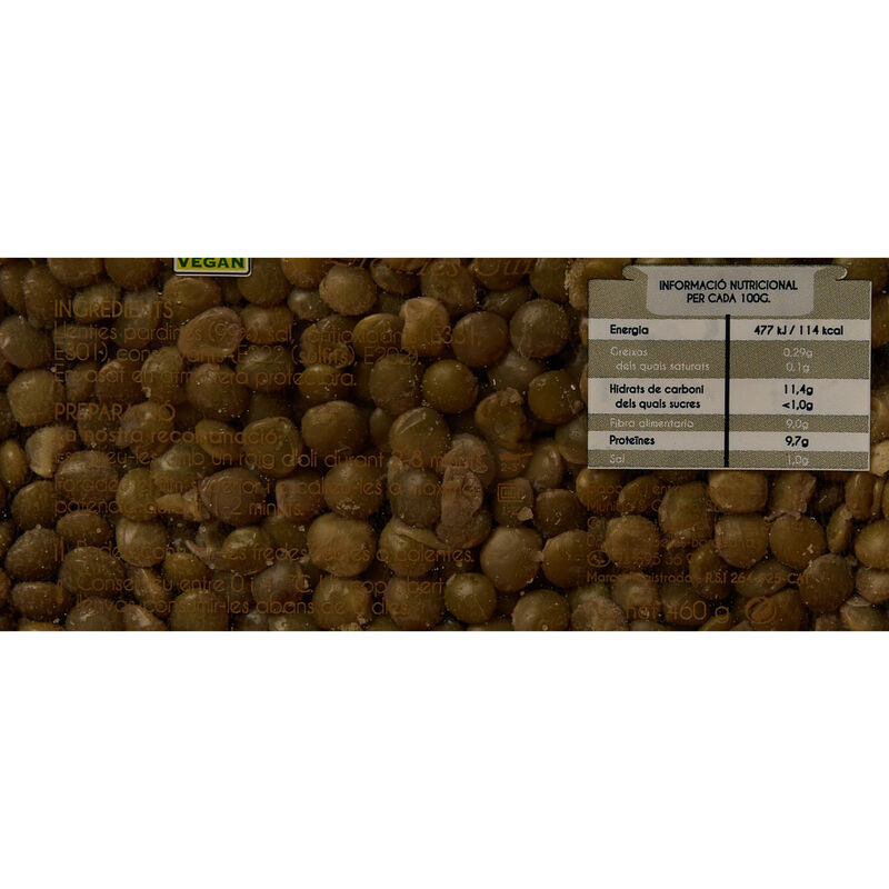 Llentia cuita pardina Muñido y Garrido 460g 