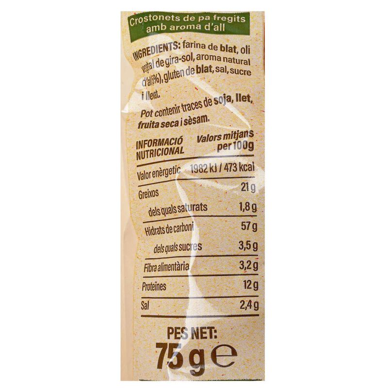 Picatostes al ajo Ametller Origen 75g 