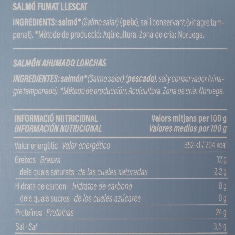 Salmón ahumado Essencials 100g 
