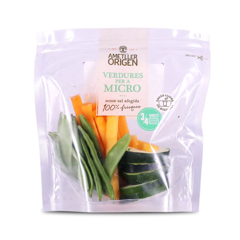 Mix de verduras de calabaza, calabacín y guisante Ametller Origen 220g