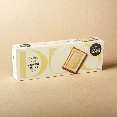 Galetes amb xocolata blanca Ametller Origen 150g 