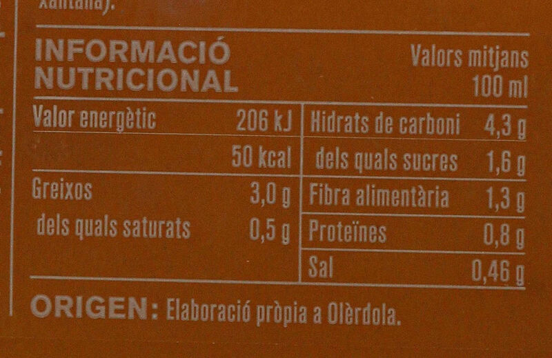 Crema de calabaza Ametller Origen 1L 