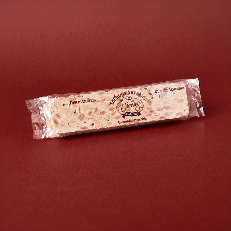 Torró dur d'ametlla Torrons Vicens 300g