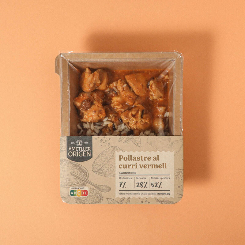 Pollo al curri rojo Ametller Origen 250 g