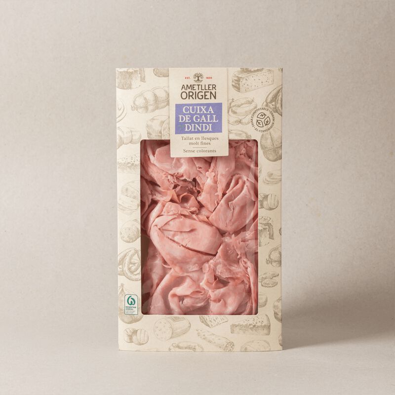 Cuixa gall dindi tallat dia Ametller Origen 100g
