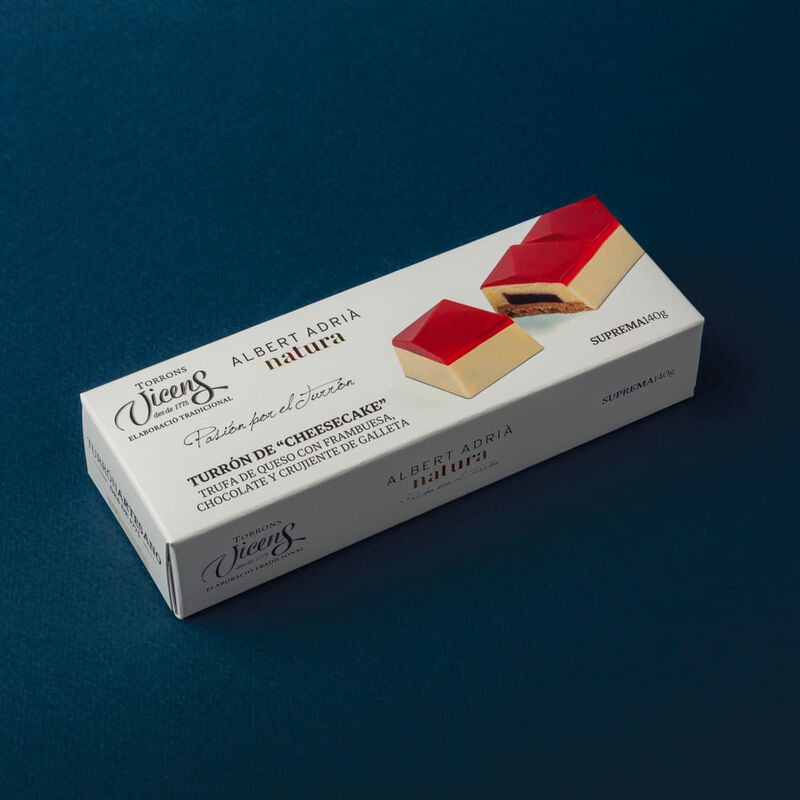 Torró de cheesecake Albert Adrià by Vicens 140g