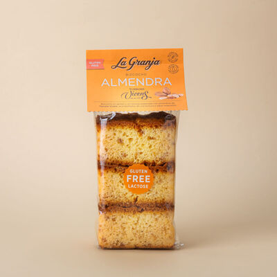 Bizcocho de almendra Torrons Vicens sin gluten sin lactosa La Granja 230g 