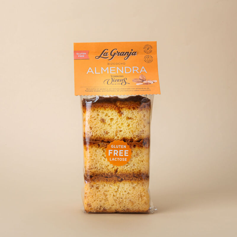Pa de pessic d'ametlla Torrons Vicens sense gluten i sense lactosa La Granja 230g 