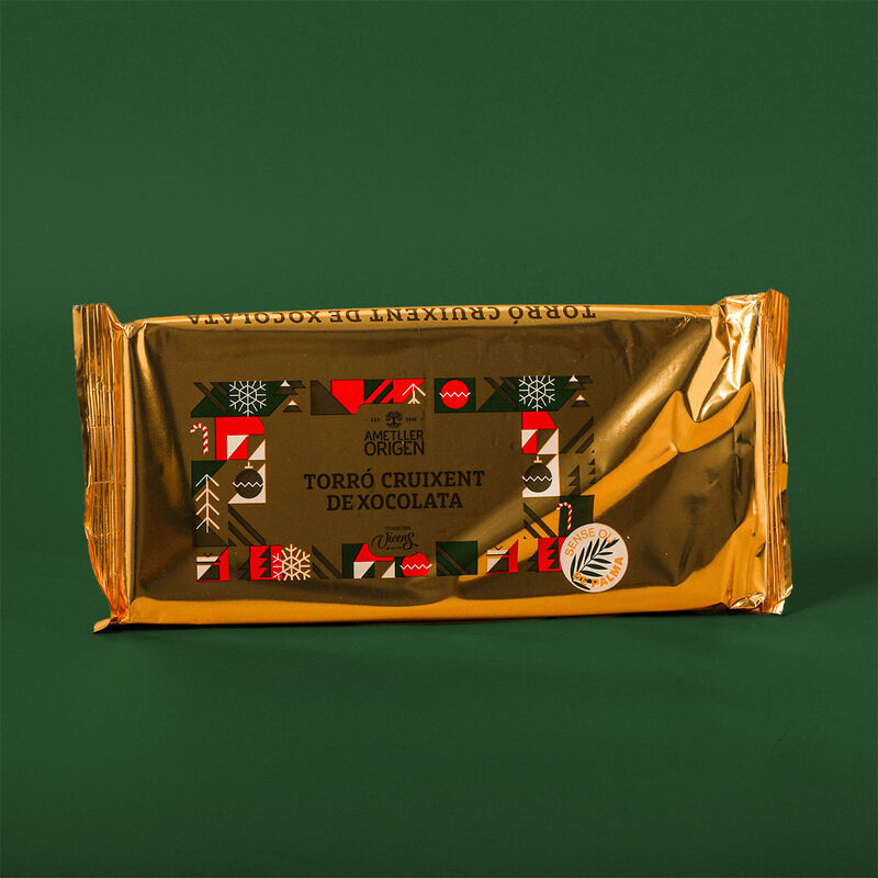 Torró cruixent de Xocolata Ametller Origen 250g