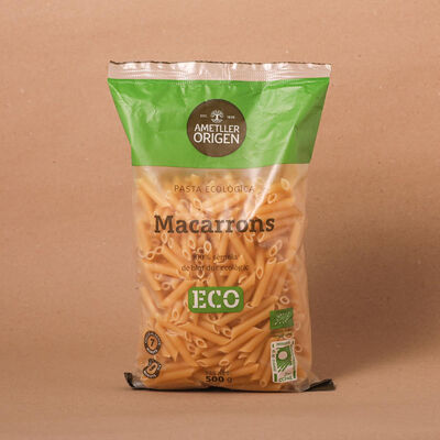 Macarrones ecológicos Ametller Origen 500g 
