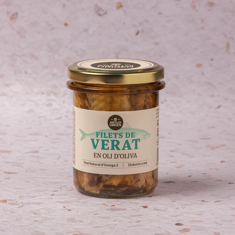 Filetes de caballa en aceite de oliva Ametller Oirgen 138g