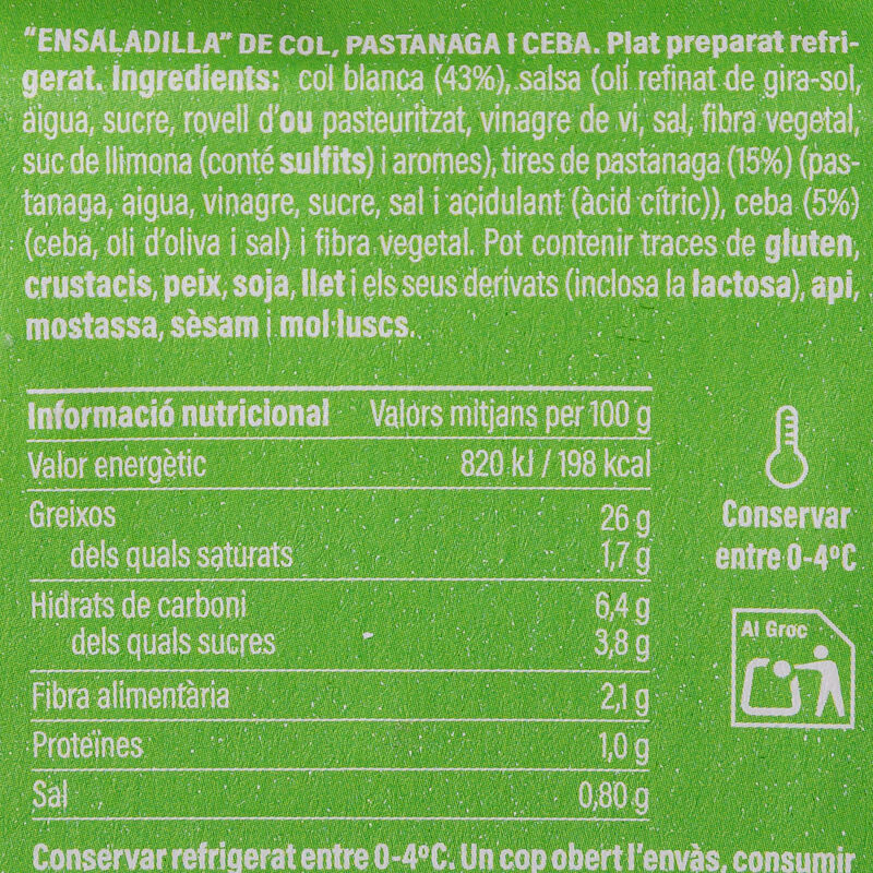 Ensaladilla coleslaw Ametller Origen 250g 