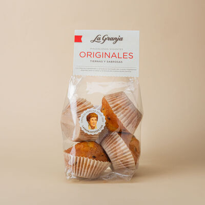 Madalenas gigantes con chips de chocolate La Granja 290g 