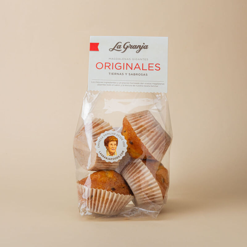 Magdalenes gegants amb xips de xocolata La Granja 290g 