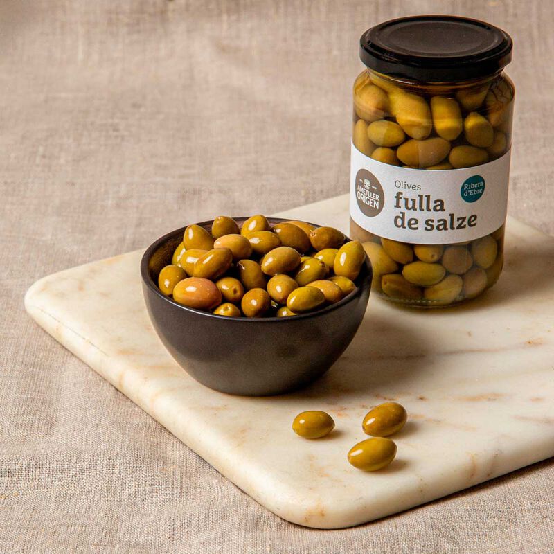 Olives verdes fulla de Salze Ametller Origen 205g 