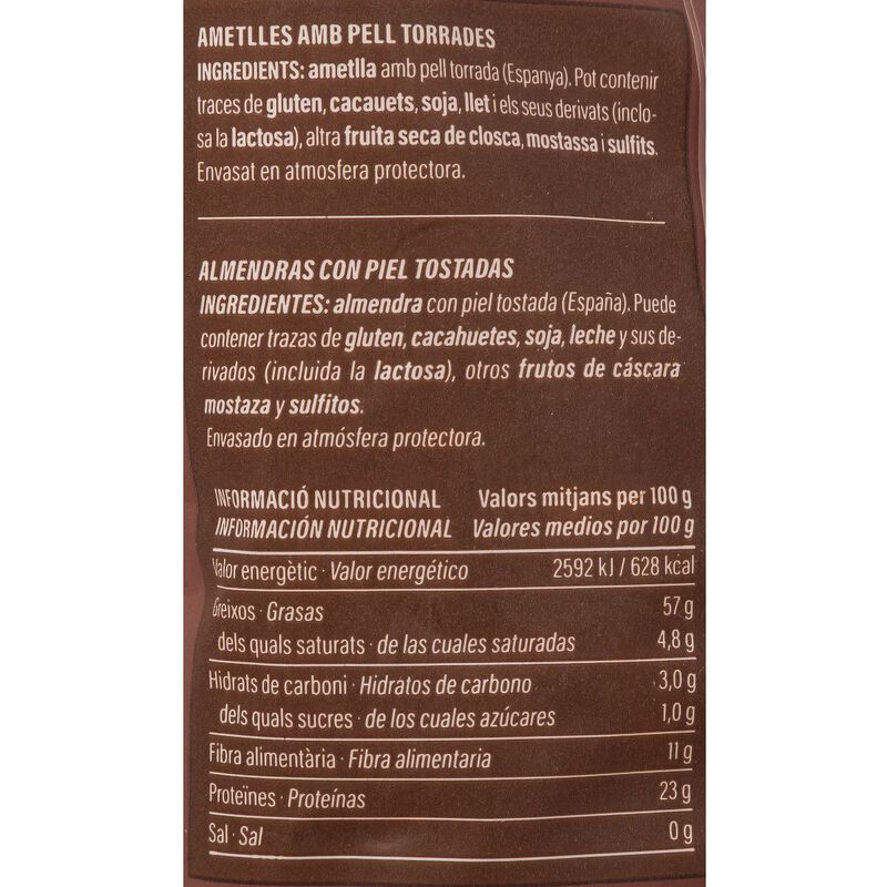 Almendras tostadas Essencials 200g 