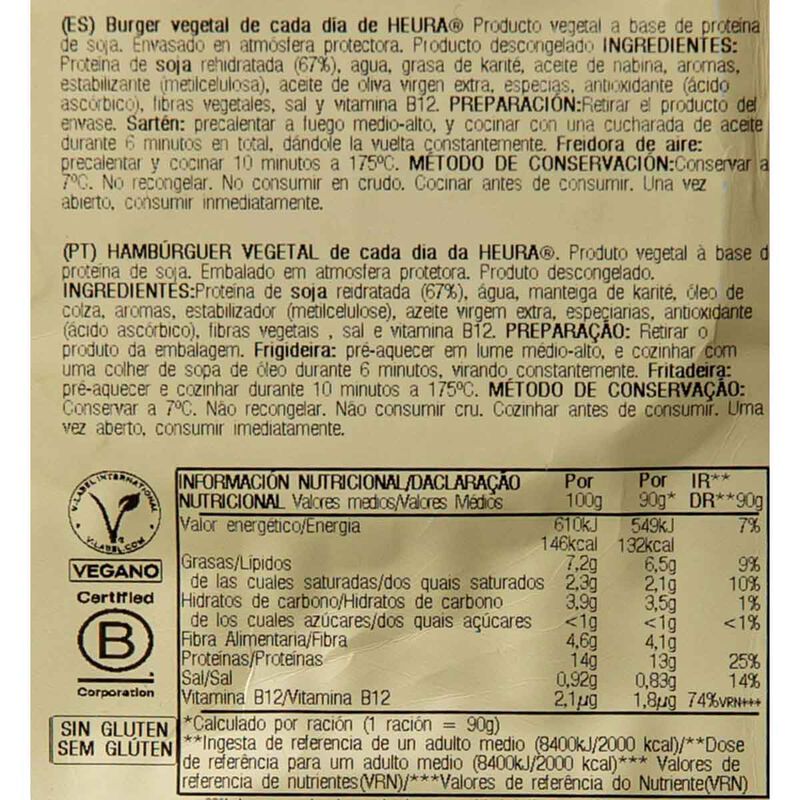 Burger amb romaní i julivert HEURA 180g 