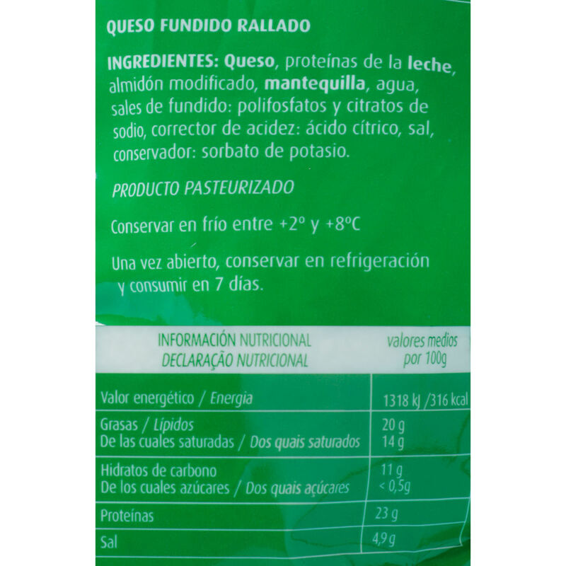 Queso rallado para pasta Hochland 100g 