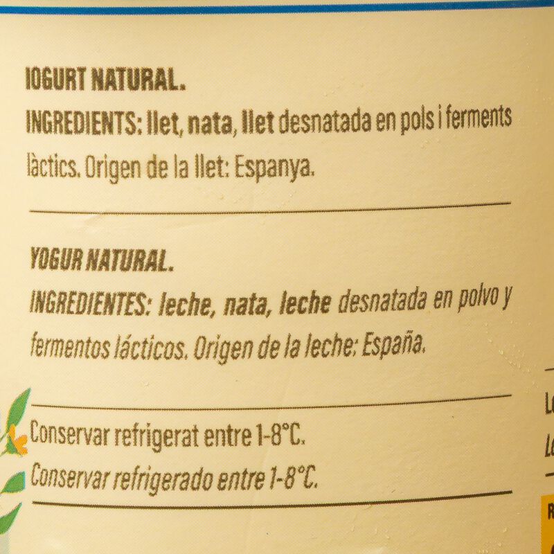 Iogurt grec natural Ametller Origen 125g - 4u. 