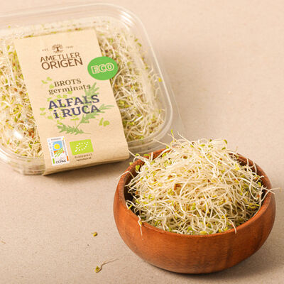 Brots germinats ecològics d'alfals i rúca Ametller Origen 50g 
