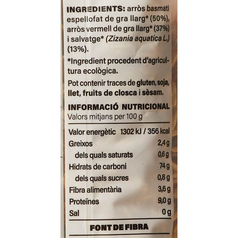 Barreja d'arrossos ecològic Ametller Origen 400 g 
