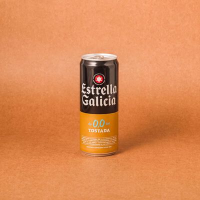 Cerveza tostada lata 0% Estrella Galicia 33cl 