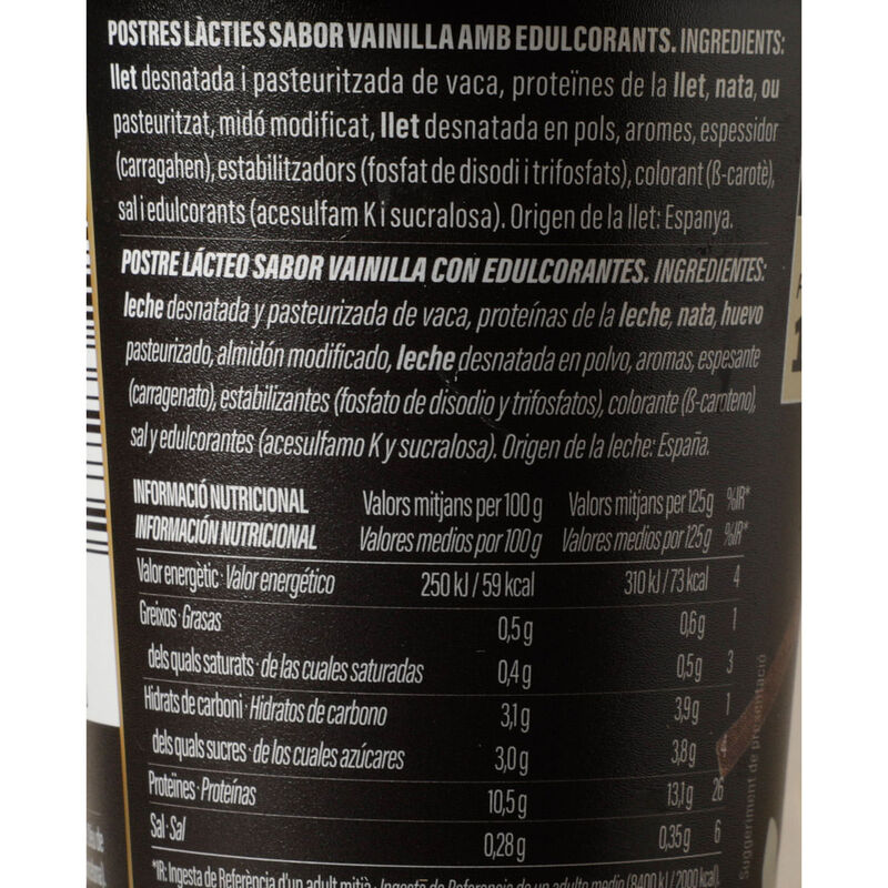Postre de vainilla PRO+ Ametller Origen - 2uds.