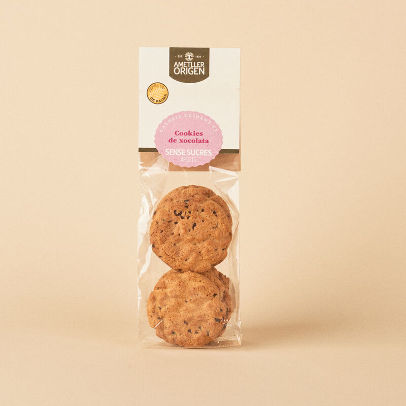 Cookies de chocolate sin azúcar Ametller Origen 150 g 