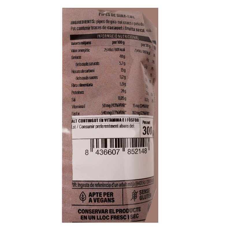 Pipas de girasol Ametller Origen 300g 