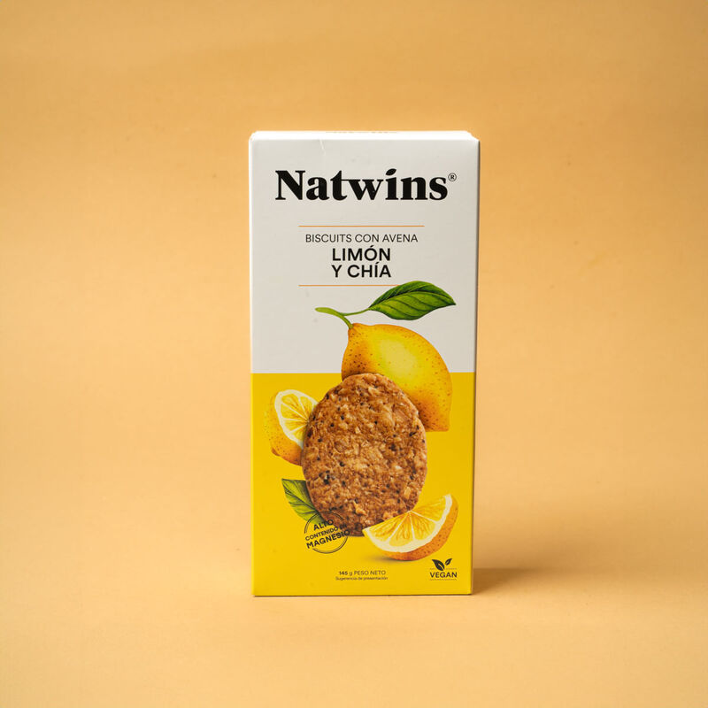 Galletas de limón y chía Natwins 160g 