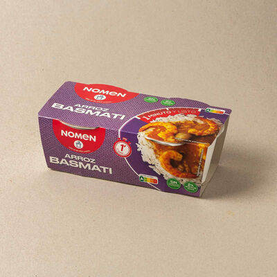 Vasets d'arròs basmati Nomen 250g 