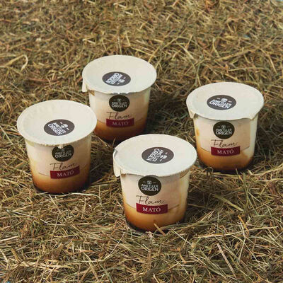 Flan de mató Ametller Origen 110g - 4uds. 