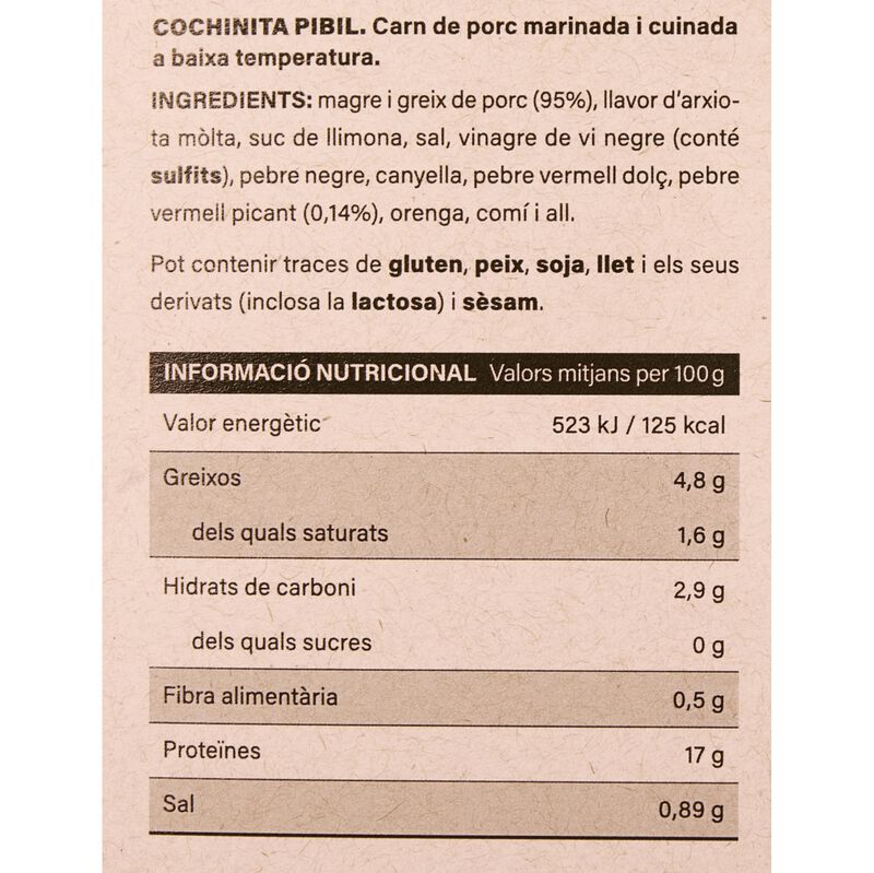 Cochinita Pibil Ametller Origen 250g 
