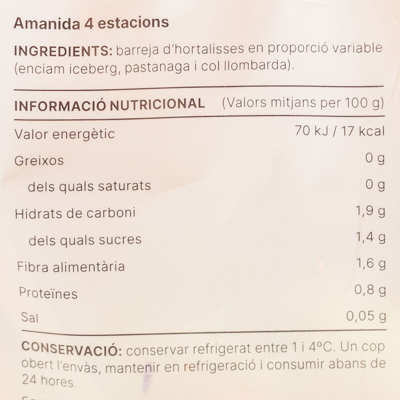 Amanida 4 estacions Essencials 250g 
