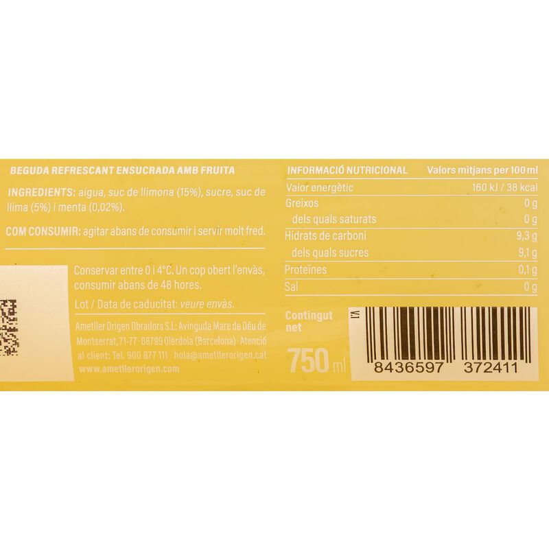 Lemon & Roll Ametller Origen 750ml 