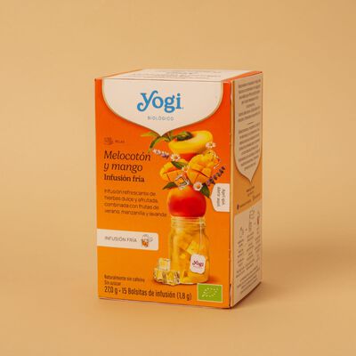 Infusió freda de préssec i mango Yogi 27g 