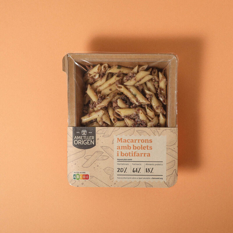 Macarrons bolets i botifarra Ametller Origen 250g 
