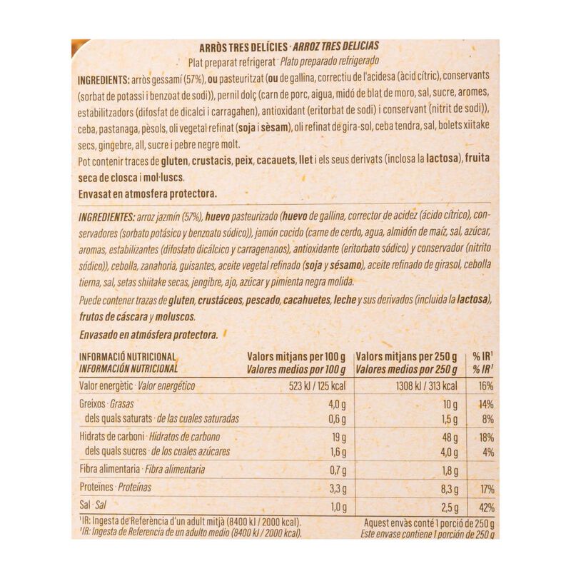 Arròs tres delícies Ametller Origen 250g 