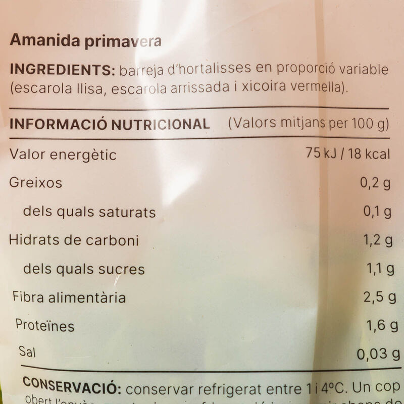 Amanida Primavera Essencials 200g 