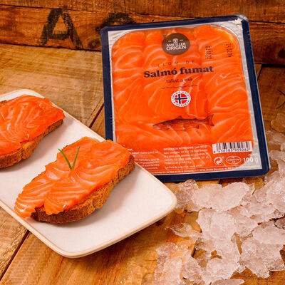 Llom de salmó fumat Ametller Origen 100g 