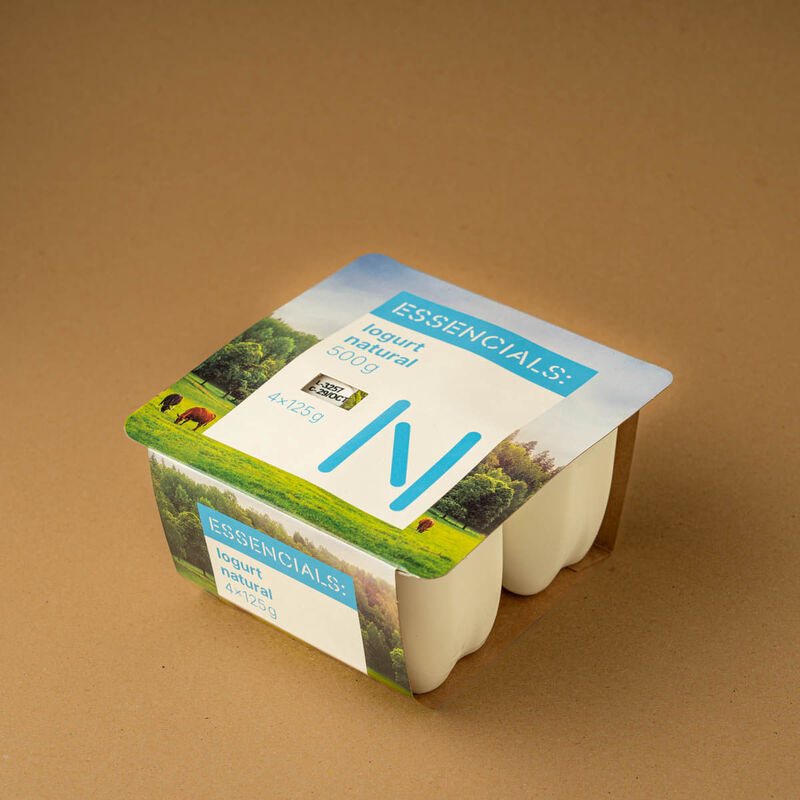 Yogur natural Essencials 125g - 4uds. 