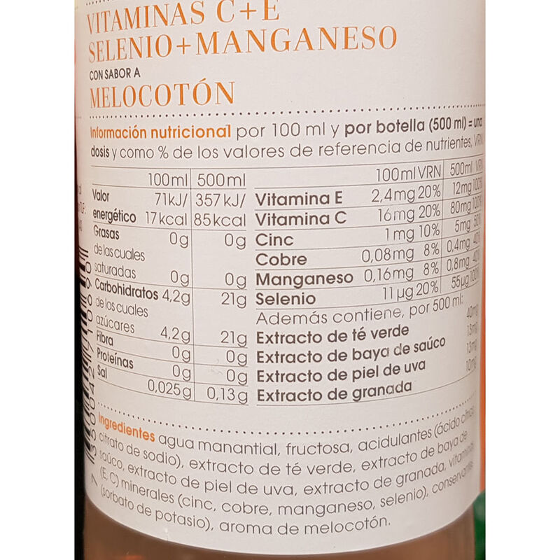 Beguda vitaminada antioxidant Vitamin Well Antioxidant 500 ml 