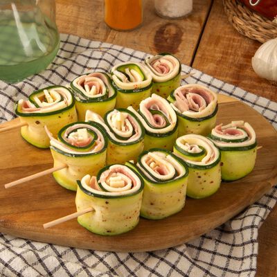 Brocheta calabacín, jamón y queso Ametller Origen - 3uds 