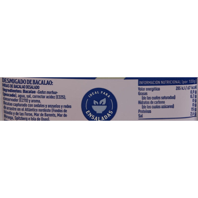 Bacallà esqueixat dessalat Royal 150g 