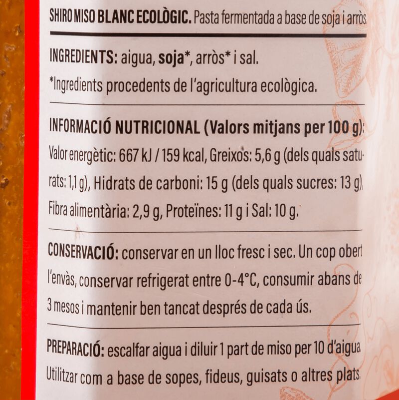 Miso blanc ecològic Ametller Origen 200g 