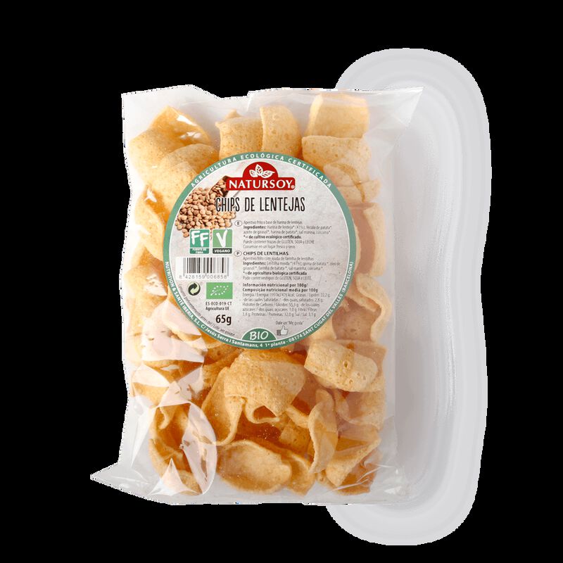 Xips de llenties Natursoy 65g 