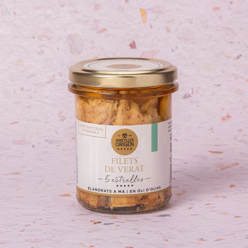 Filets de verat en oli d'oliva Ametller Origen 138g 