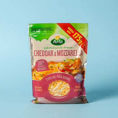 Formatge ratllat Cheddar & Mozzarella Arla 150 g 