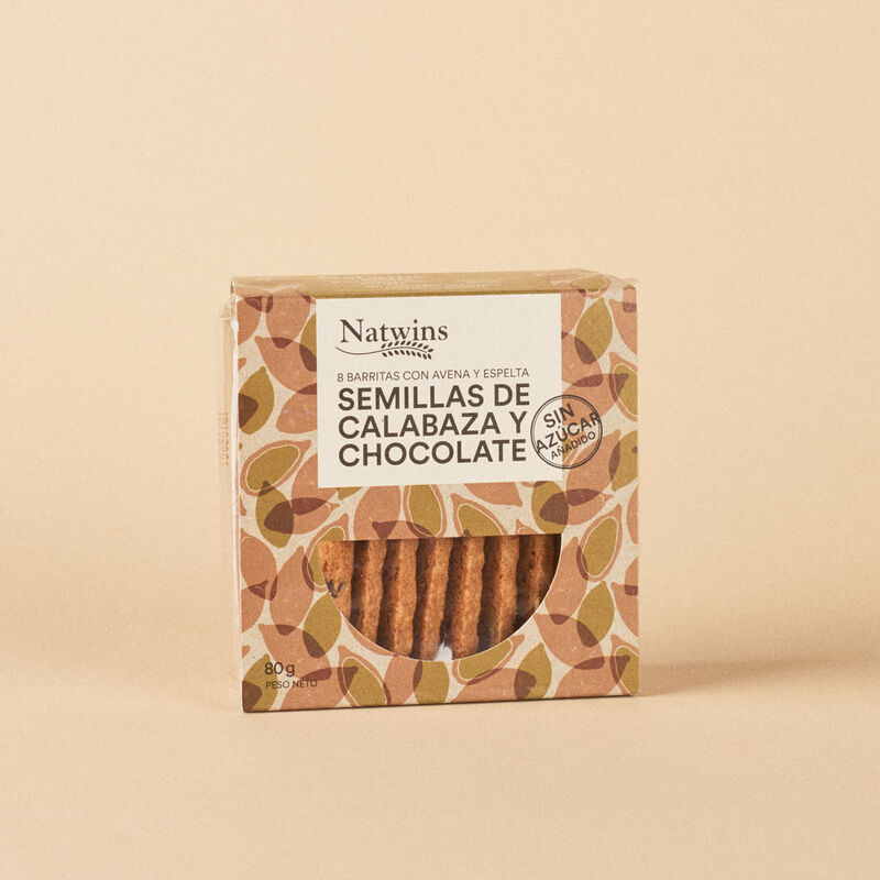 Barretes llavors carbassa Natwins 80g 